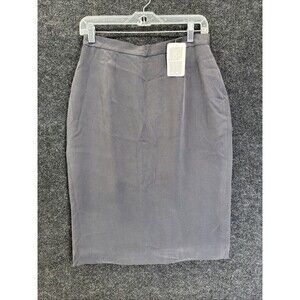 No Name Gray 100% Silk Skirt BNWT Size 8 New with Tags